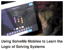 Using SolveMe Mobiles to Learn the Logic of Solving Systems of Equations